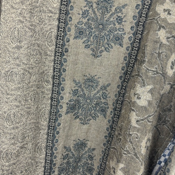 Soft Surroundings open front wool jacket/boho patchwork, embroidery - Picture 7 of 14